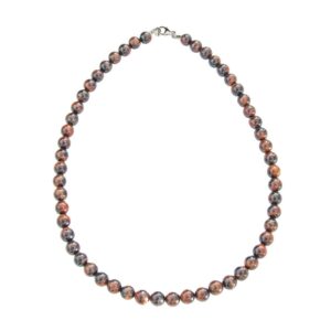 Œil de Taureau : Vertus, Bienfaits, Propriétés et Signification en Lithothérapie collier oeil de taureau pierres boules 8mm 01 1000x1000