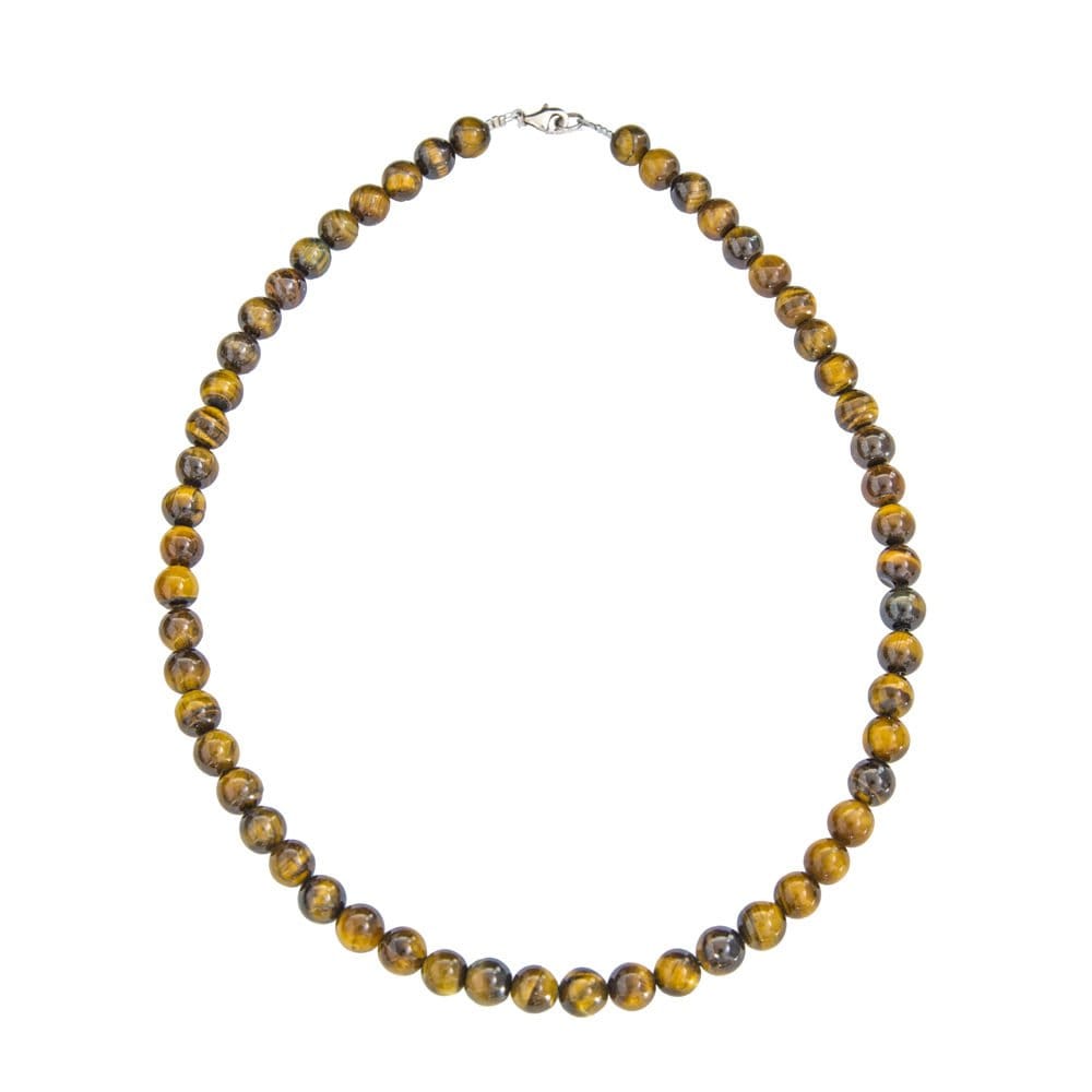 Œil de Tigre : Vertus, Bienfaits et Propriétés en Lithothérapie collier oeil de tigre pierres boules 8mm 01 1000x1000