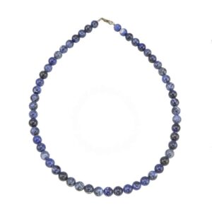 Sodalite : Vertus, Bienfaits, Propriétés et Signification en Lithothérapie collier sodalite pierres boules 8mm 01 1000x1000