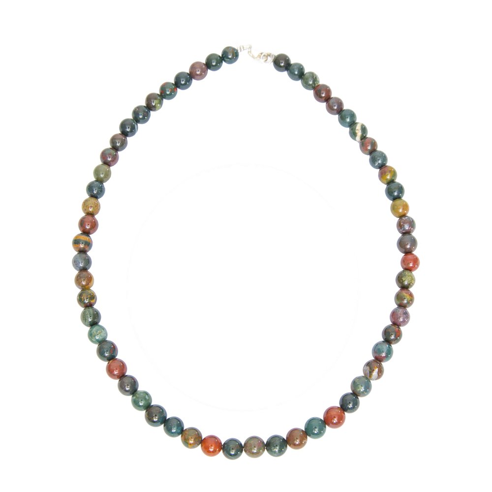 collier pierre de sang pierres boules 8mm 01 collier pierre de sang pierres boules 8mm 01