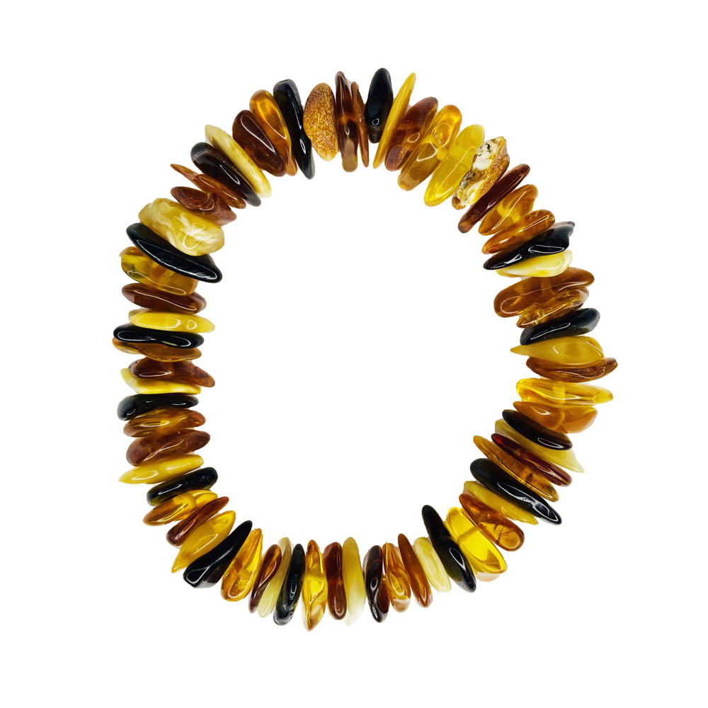 bracelet ambre multicolore 19cm 02 bracelet ambre multicolore 19cm 02