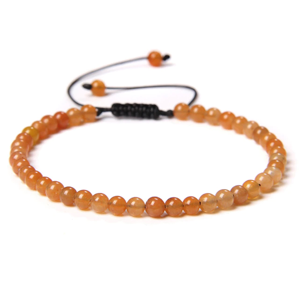 bracelet aventurine rouge pierres boules 4mm cordon ajustable 02 bracelet aventurine rouge pierres boules 4mm cordon ajustable 02