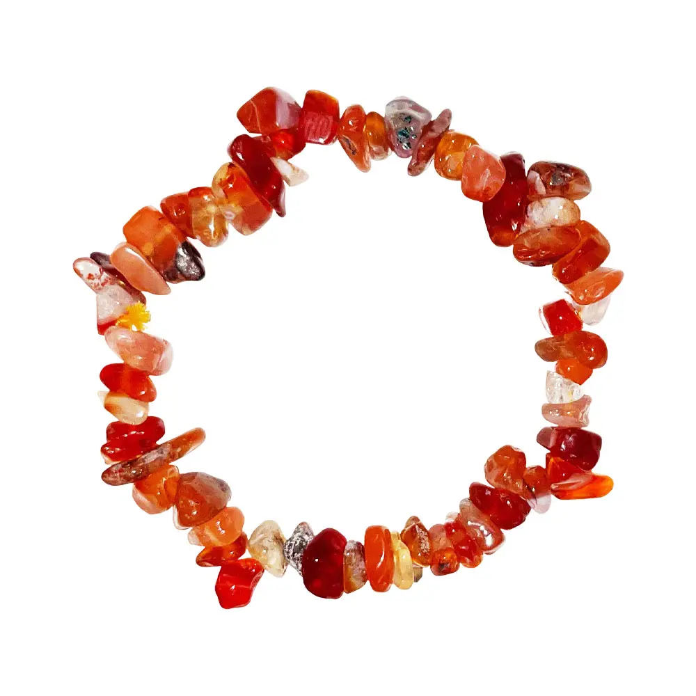 Cornaline : Vertus, Bienfaits & Propriétés en Lithothérapie bracelet cornaline baroque 19cm 01.jpg