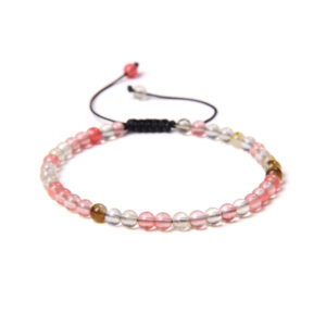 Cristal Melon d'Eau : Vertus, Bienfaits, Propriétés et Signification en Lithothérapie bracelet cristal melon deau pierres boules 4mm cordon ajustable 01