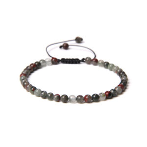 Jaspe Héliotrope : Vertus, Bienfaits, Propriétés et Signification en Lithothérapie bracelet jaspe heliotrope pierres boules 4mm cordon ajustable 01