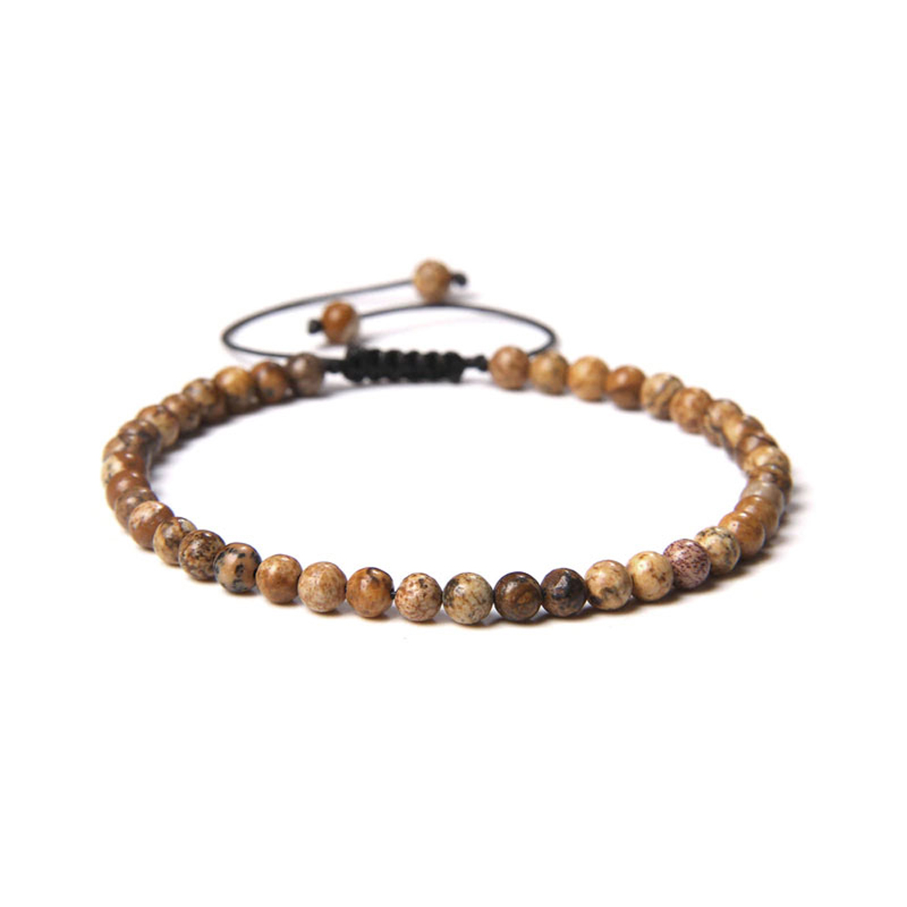bracelet jaspe paysage pierres boules 4mm cordon ajustable 01 bracelet jaspe paysage pierres boules 4mm cordon ajustable 01