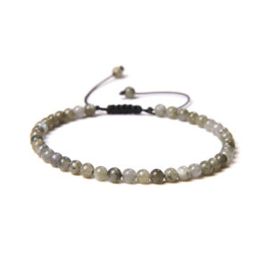 bracelet labradorite pierres boules 4mm cordon ajustable 01