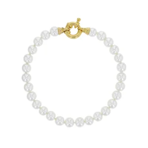 Perles de Majorque : Vertus, Bienfaits, Propriétés et Signification en Lithothérapie bracelet perles de majorque blanches pierres boules 6mm 19cm 328009 01.jpg