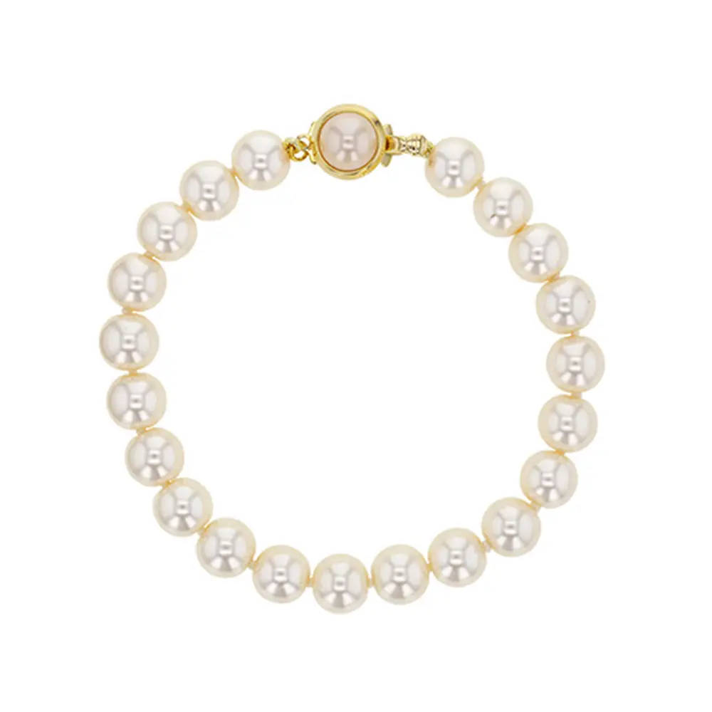 Perles de Majorque : Vertus, Bienfaits, Propriétés et Signification en Lithothérapie bracelet perles de majorque blanches pierres boules 8mm 19cm 328677 01.jpg