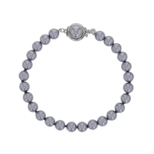 Perles de Majorque : Vertus, Bienfaits, Propriétés et Signification en Lithothérapie bracelet perles de majorque grises pierres boules 6mm 19cm 328672rh 01.jpg