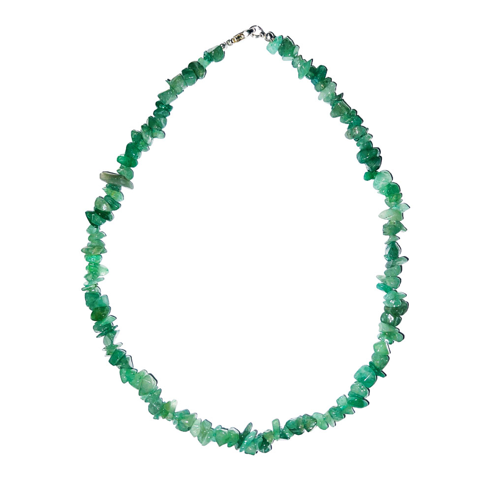 Aventurine Verte : Vertus, Bienfaits, Propriétés et Signification en Lithothérapie collier aventurine verte baroque 45cm 01