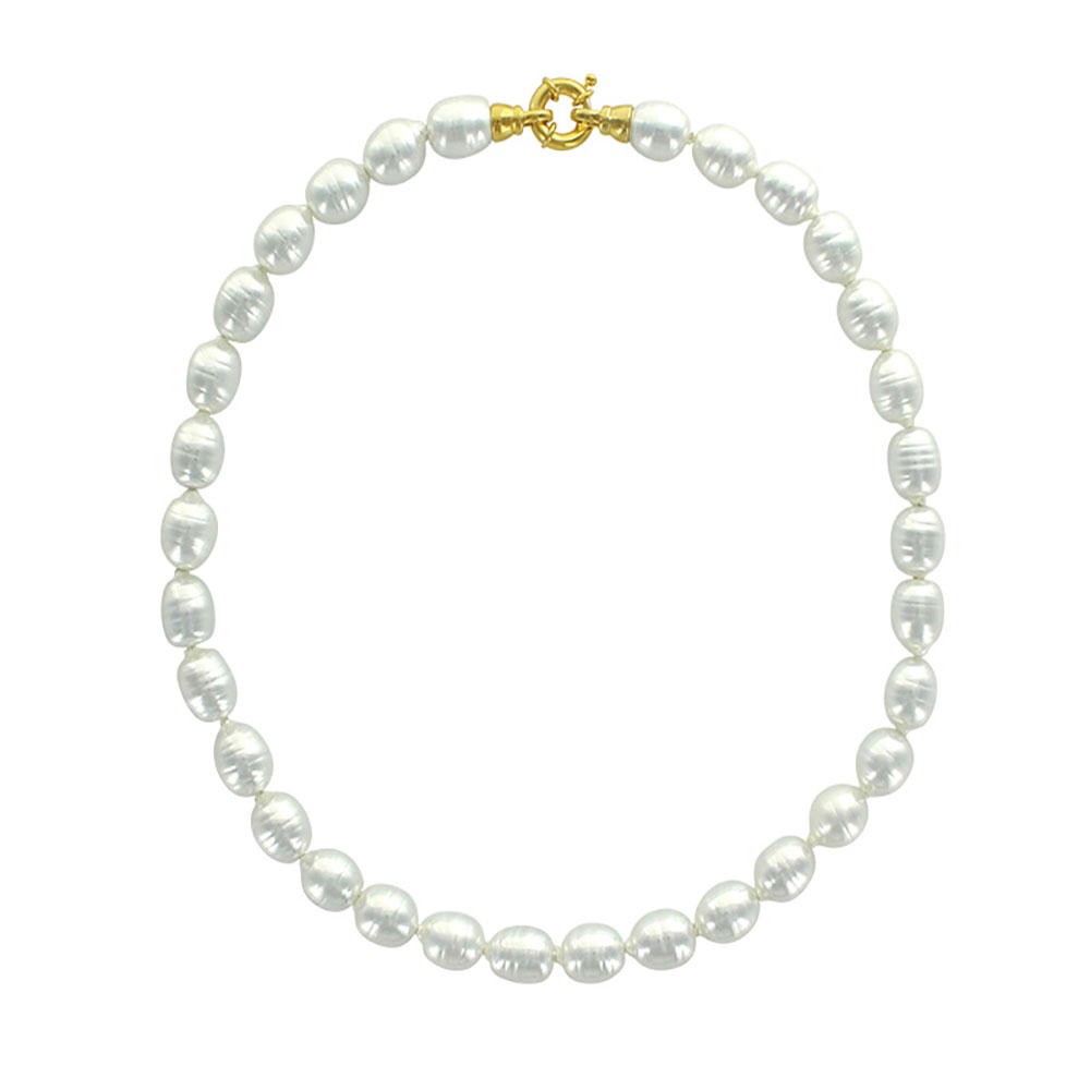 Perles de Majorque : Vertus, Bienfaits, Propriétés et Signification en Lithothérapie collier perles de majorque blanches baroque 327892 01