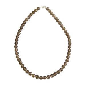 Quartz Fumé : Vertus, Bienfaits, Propriétés et Signification en Lithothérapie collier quartz fume pierres boules 08mm 01 1000x1000