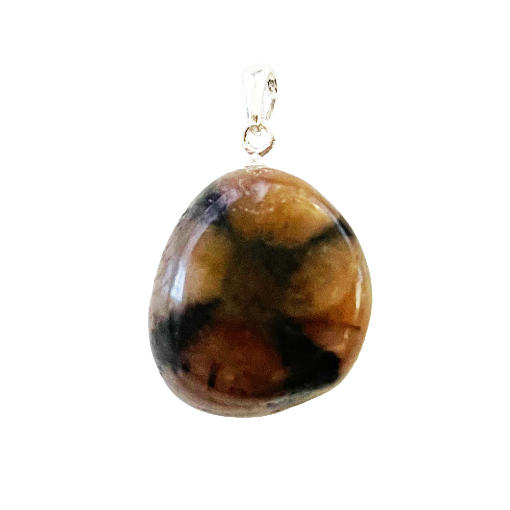 Pendentif Andalousite - Pierre roulée | Protection, Énergie et Clarté