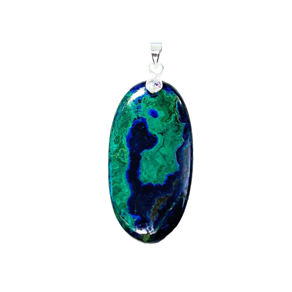 pendentif azurite pierre plate 02 pendentif azurite pierre plate 02