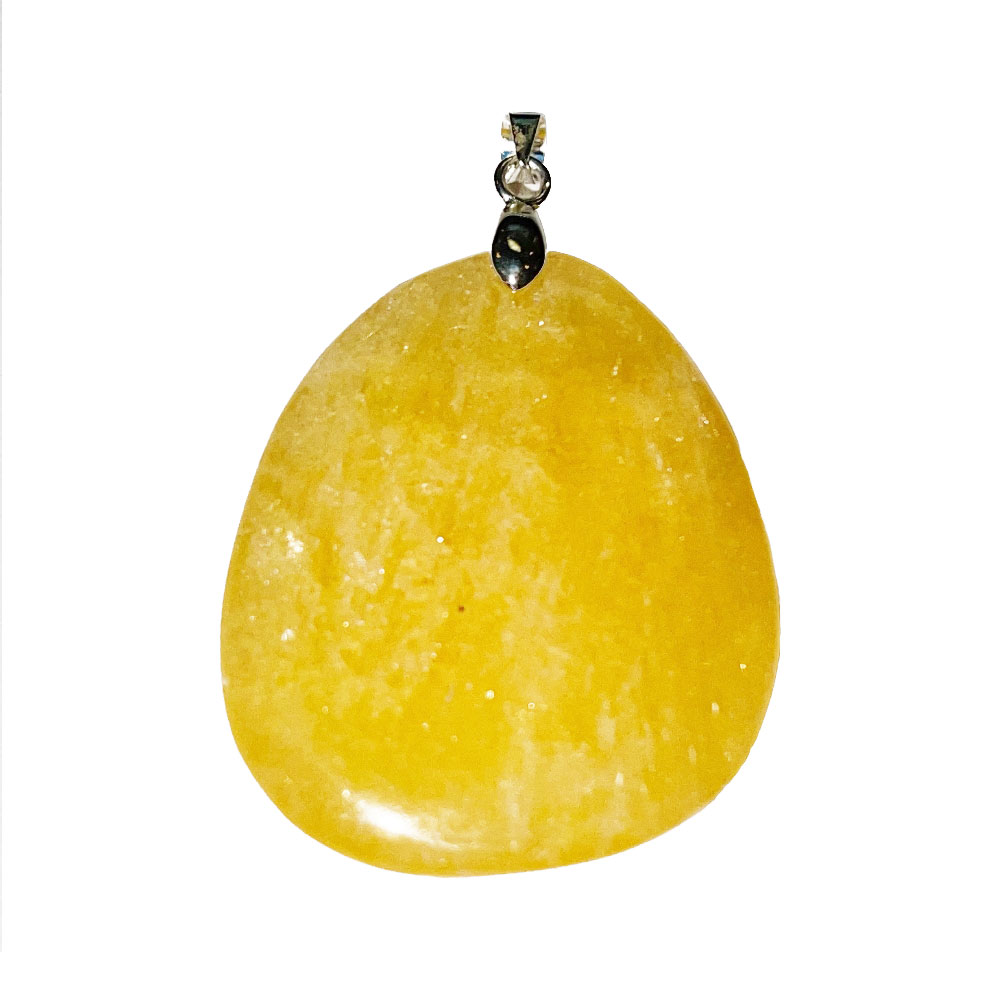 pendentif calcite orange pierre plate 01 pendentif calcite orange pierre plate 01