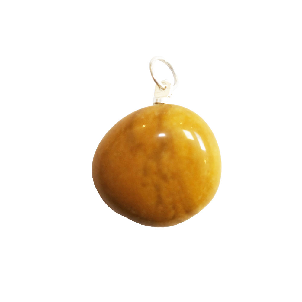 pendentif jaspe jaune pierre roulee 02 pendentif jaspe jaune pierre roulee 02