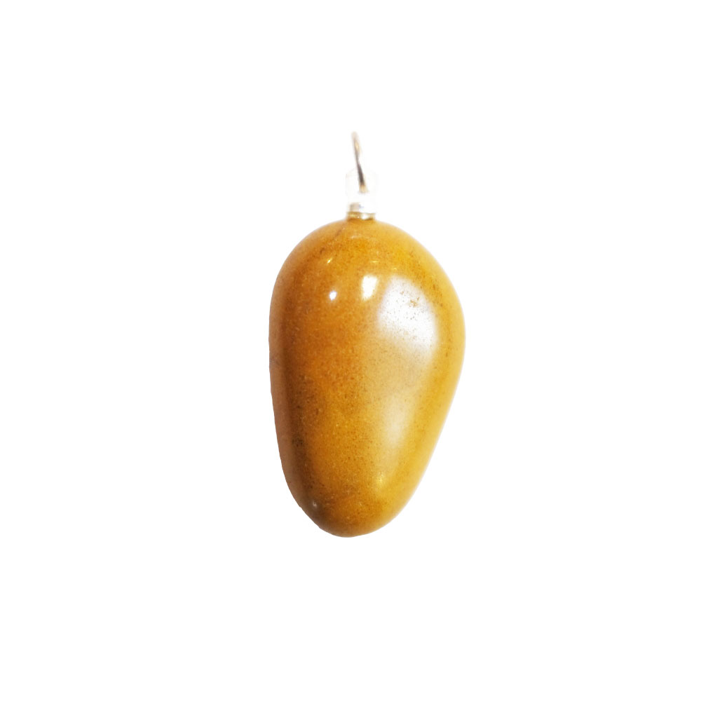 pendentif jaspe jaune pierre roulee 03 pendentif jaspe jaune pierre roulee 03
