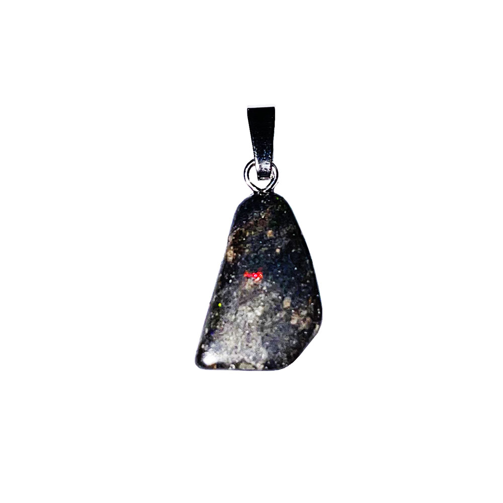 pendentif opale noire pierre roulee 02 pendentif opale noire pierre roulee 02