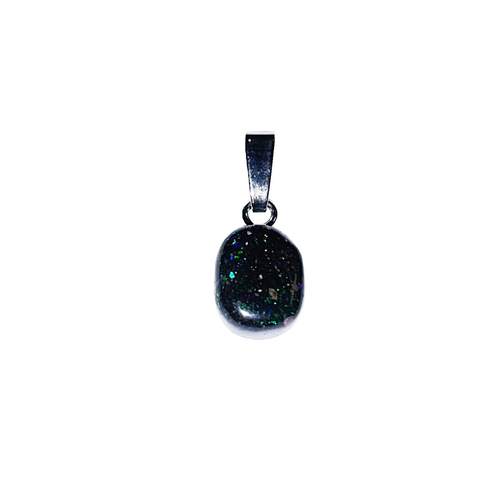 pendentif opale noire pierre roulee 03 pendentif opale noire pierre roulee 03