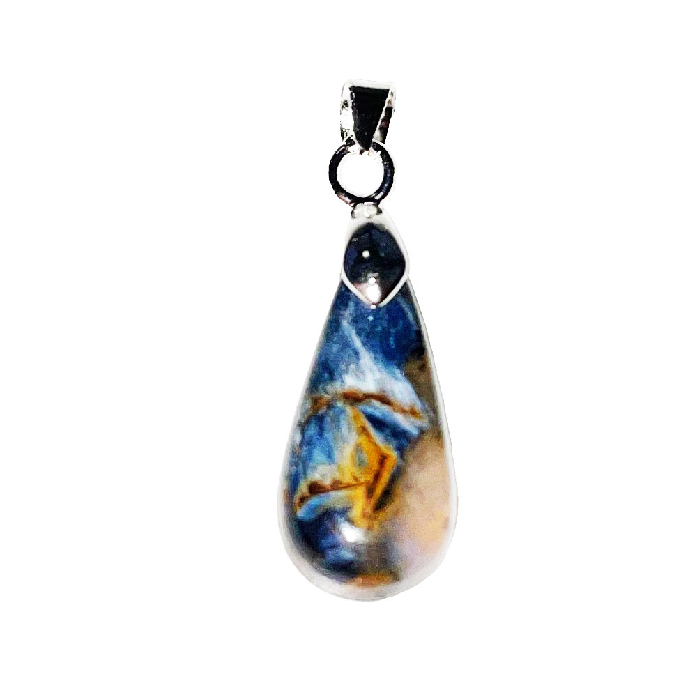 pendentif pietersite pierre plate 03 pendentif pietersite pierre plate 03