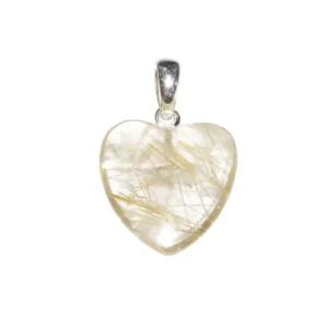Quartz Rutile : Vertus, Bienfaits, Propriétés et Signification en Lithothérapie pendentif quartz rutile petit coeur 01.jpg