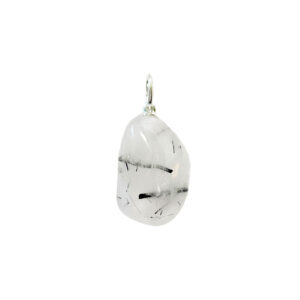 Quartz Tourmaline : Vertus, Bienfaits, Propriétés et Signification en Lithothérapie pendentif quartz tourmaline pierre roulee 01