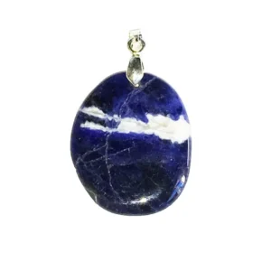 Sodalite : Vertus, Bienfaits, Propriétés et Signification en Lithothérapie pendentif sodalite pierre plate 1 1000x1000.jpg