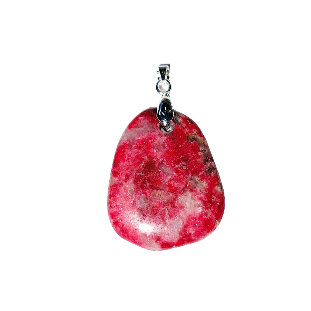 pendentif thulite pierre plate 01 pendentif thulite pierre plate 01