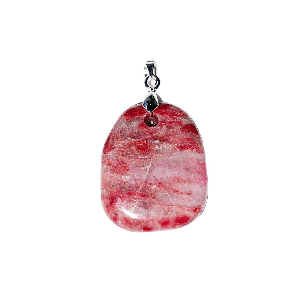 pendentif thulite pierre plate 02 pendentif thulite pierre plate 02