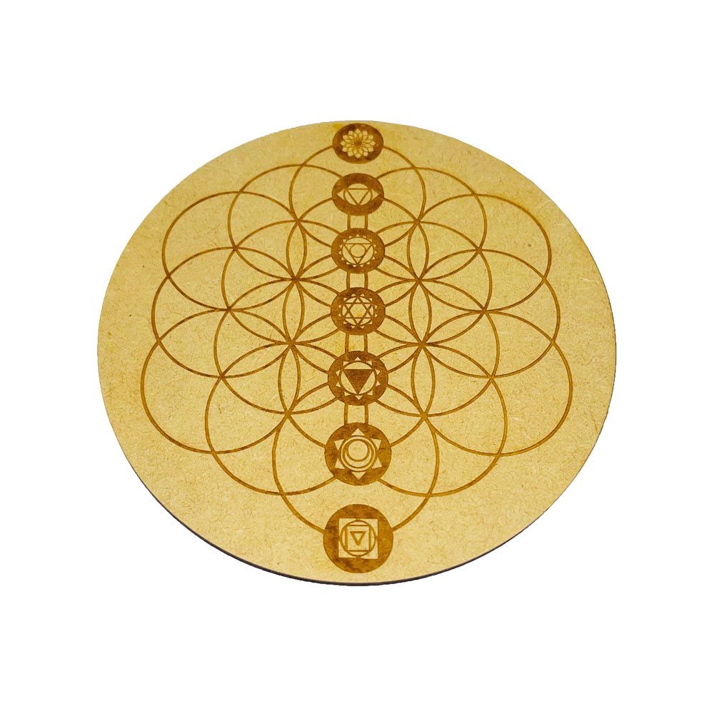 plaque de rechargement graine de vie 7 chakras bois sculpte 01 plaque de rechargement graine de vie 7 chakras bois sculpte 01