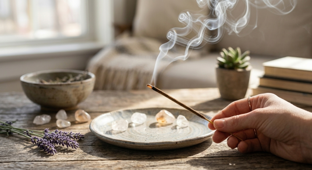 nettoyage vibratoire par la fumée d'encens nettoyage vibratoire par la fumée d'encens