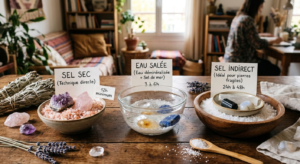 purification pierres sel methodes