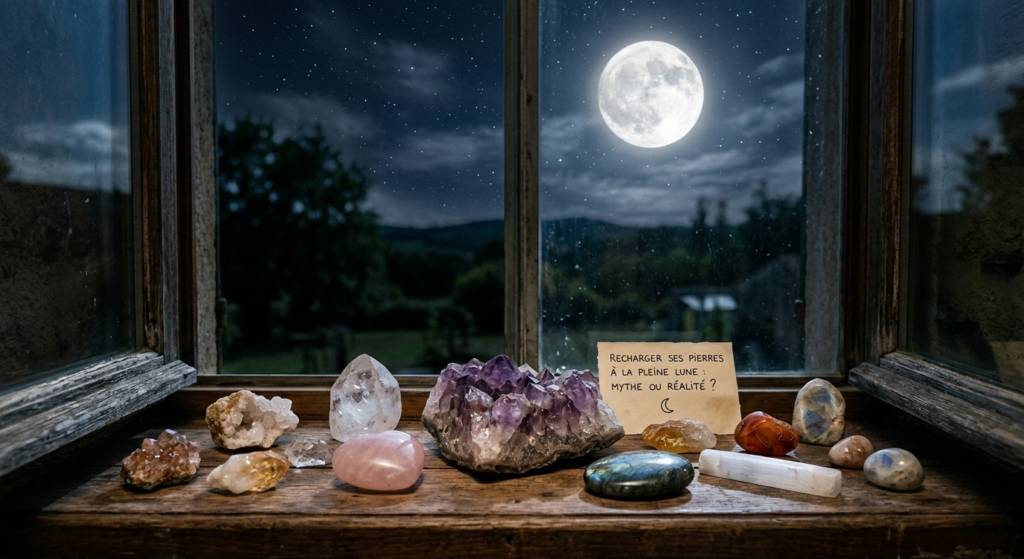 rechargement pierres cristaux pleine lune