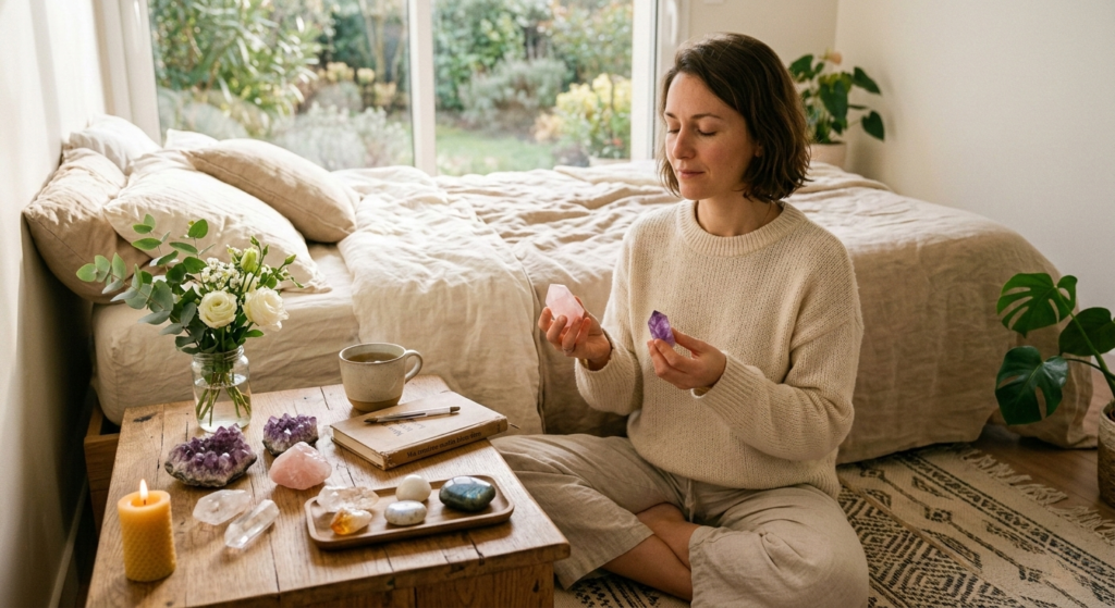 routine matinale lithotherapie bien etre